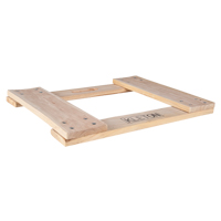 Cadre de socle roulant en bois dur, Roues en Non compris, Capacit&eacute; de 900 lb, 18" la x 24" p x 1,5" h Equipment World