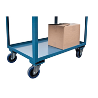 Deep Lipped Service Cart, 2 Tiers, 24" W x 47" H x 36" D, 1200 lbs. Capacity Equipment World