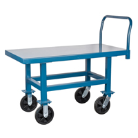 Elevated Platform Trucks, 48" L x 24" W, 2000 lbs. Capacity, Nylon Casters Equipment World