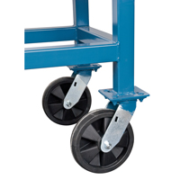 Elevated Platform Trucks, 48" L x 24" W, 2000 lbs. Capacity, Nylon Casters Equipment World