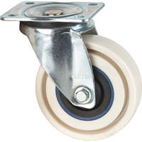 Roulettes sandwich, Pivotant, 4" (101,6 mm), Nylon, 440 lb (199,58 kg) Equipment World