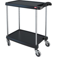 myCart Utility Cart, 2 Tiers, 16" x 35-1/2" x 27", 300 lbs. Capacity Equipment World