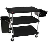myCart Utility Cart, 3 Tiers, 20" x 35-1/2" x 30", 400 lbs. Capacity Equipment World