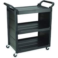 Chariot de service avec panneaux d'extr&eacute;mit&eacute;s, 3 tiers, 18-5/8" x 36-5/8" x 33-5/8", Capacit&eacute; 150 lb Equipment World