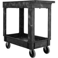 Flat Handle Utility Cart, 2 Tiers, 34" x 31-1/4" x 16", 500 lbs. Capacity Equipment World
