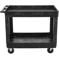 Flat Handle Utility Cart, 2 Tiers, 40" x 32-1/4" x 24", 500 lbs. Capacity Equipment World