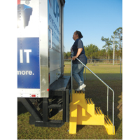 Industrial Step Stool, 4 Steps, 43" x 22-1/2" x 66" High Equipment World