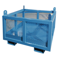 Material Handling Basket, 24" H x 48" W x 48" D, 1000 lbs. Capacity MN664 | Equipment World