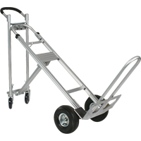 Three-Position Spartan III Convertible Hand Truck, Aluminum, 750 lbs. Capacity Equipment World