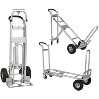 Three-Position Spartan III Convertible Hand Truck, Aluminum, 750 lbs. Capacity Equipment World