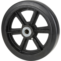 Mold-On Rubber Wheels, 8" (203.2 mm) Dia. x 2" (50.8 mm) W, 600 lbs. (272.155 kg.) Capacity Equipment World