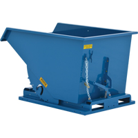 Self-Dumping Hopper, Steel, 1-1/2 cu.yd., Blue MN960 | Equipment World