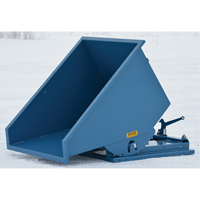Self-Dumping Hopper, Steel, 3/4 cu.yd., Blue MN954 | Equipment World