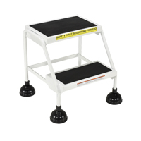 Stop-Step Ladders, 2 Steps, 16" Step Width, 18-9/16" Platform Height, Steel Equipment World