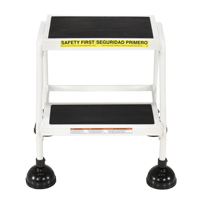 Stop-Step Ladders, 2 Steps, 16" Step Width, 18-9/16" Platform Height, Steel Equipment World