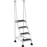 Stop-Step Ladders, 4 Steps, 16" Step Width, 38-3/16" Platform Height, Steel Equipment World