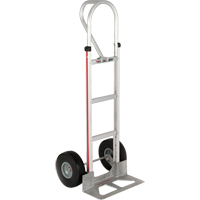 Straight Back Hand Truck, P-Handle Handle, Aluminum, 52" Height, 500 lbs. Capacity Equipment World