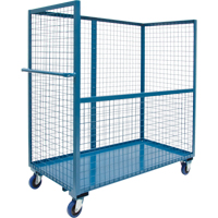 Wire Mesh Stock Truck, Steel, 24" x 55" x 36", 1200 lbs. Capacity Equipment World