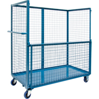 Wire Mesh Stock Truck, Steel, 24" x 55" x 36", 1200 lbs. Capacity Equipment World