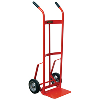 Hand Truck with Reinforced Noseplate - 136RN-HB, Dual Handle, Steel, 51" Height, 800 lbs. Capacity Equipment World