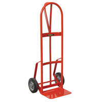 Hand Truck with Reinforced Noseplate - 126DRN-HB , P-Handle Handle, Steel, 51" Height, 800 lbs. Capacity Equipment World