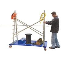 A-Frame Bar & Pipe Cart, Steel, 36-3/4" W x 73-3/4" D x 72-1/2" H, 2000 lbs. Capacity Equipment World