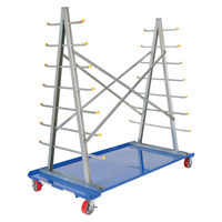 A-Frame Bar & Pipe Cart, Steel, 36-3/4" W x 73-3/4" D x 72-1/2" H, 2000 lbs. Capacity Equipment World