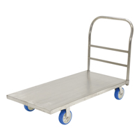 Platform Truck, 48" L x 24" W, 2000 lbs. Capacity, Polyurethane Casters Equipment World