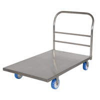 Platform Truck, 48" L x 30" W, 2000 lbs. Capacity, Polyurethane Casters Equipment World