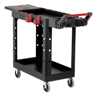 Heavy-Duty Adaptable Utility Cart, 2 Tiers, 17-3/4" x 36" x 46-1/5", 500 lbs. Capacity Equipment World