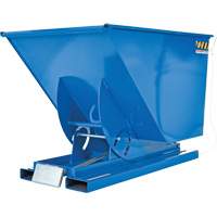 Self-Dumping Hopper, Steel, 1 cu.yd., Blue Equipment World