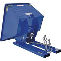 Self-Dumping Hopper, Steel, 1 cu.yd., Blue Equipment World