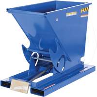 Self-Dumping Hopper, Steel, 1/3 cu.yd., Blue Equipment World