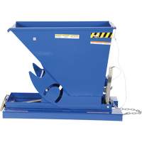 Self-Dumping Hopper, Steel, 1/3 cu.yd., Blue Equipment World