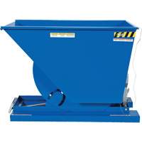 Self-Dumping Hopper, Steel, 3/4 cu.yd., Blue Equipment World