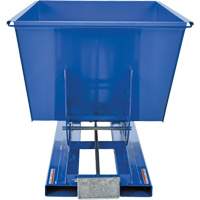Self-Dumping Hopper, Steel, 1 cu.yd., Blue Equipment World