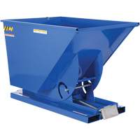 Self-Dumping Hopper, Steel, 1-1/2 cu.yd., Blue Equipment World
