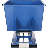 Self-Dumping Hopper, Steel, 1-1/2 cu.yd., Blue Equipment World