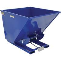 Self-Dumping Hopper, Steel, 2 cu.yd., Blue Equipment World
