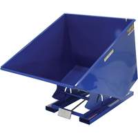 Self-Dumping Hopper, Steel, 2 cu.yd., Blue Equipment World