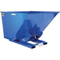 Self-Dumping Hopper, Steel, 2-1/2 cu.yd., Blue Equipment World