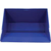 Self-Dumping Hopper, Steel, 3 cu.yd., Blue Equipment World