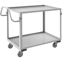 Industrial Grade Shelf Cart, 2 Tiers, 22-1/2" W x 36-1/2" H x 42-7/16" D, 600 lbs. Capacity Equipment World
