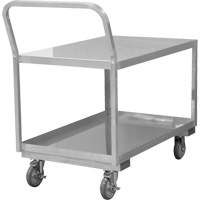 Industrial Grade Low Profile Shop Cart, 2 Tiers, 24-1/8" W x 40-3/4" D x 38-1/8" H, 1200 lbs. Cap. Equipment World