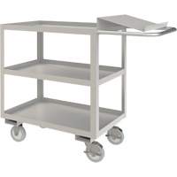 Industrial Grade Order Picking Cart, 39" H x 18-1/8" W x 45" D, 3 Shelves, 1200 lbs. Capacity Equipment World