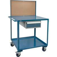 Mobile Service Cart, 2 Tiers, 24" W x 57" H x 40" D, 1200 lbs. Capacity Equipment World