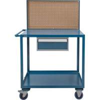 Mobile Service Cart, 2 Tiers, 24" W x 57" H x 40" D, 1200 lbs. Capacity Equipment World