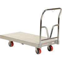 Aluminum Sheet Deck Platform Truck, 24" W x 48" L, 3600 lbs. Cap., Polyurethane Wheels Equipment World