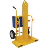 Welding Cylinder Torch Cart, Foam-Filled Wheels, 24" W x 19-1/2" L Base, 500 lbs. Equipment World