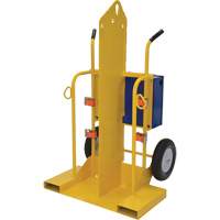 Welding Cylinder Torch Cart, Foam-Filled Wheels, 24" W x 19-1/2" L Base, 500 lbs. Equipment World